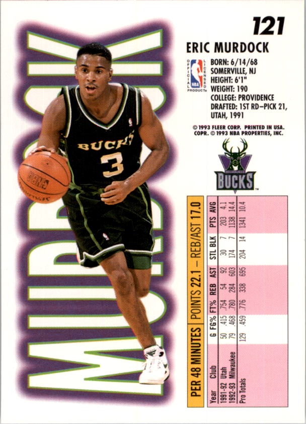 1993-94 Fleer Basketball Card Pick 1-250 - Picture 241 of 489