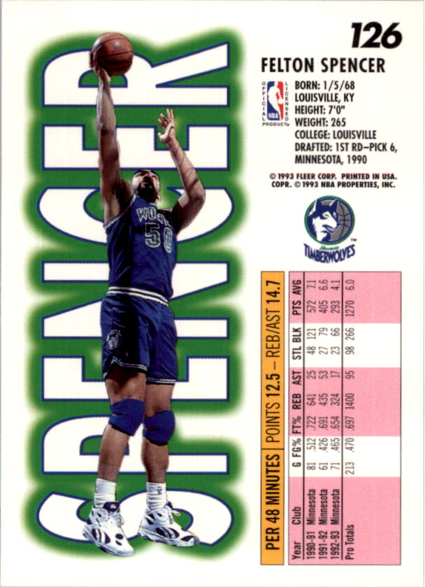 1993-94 Fleer Basketball Card Pick 1-250 - Picture 251 of 489