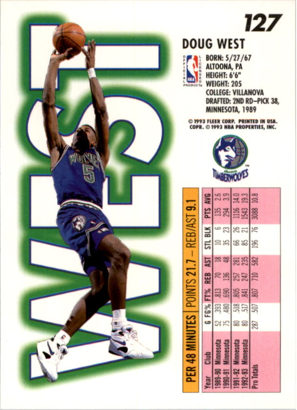 1993-94 Fleer Basketball Card Pick 1-250 - Picture 253 of 489
