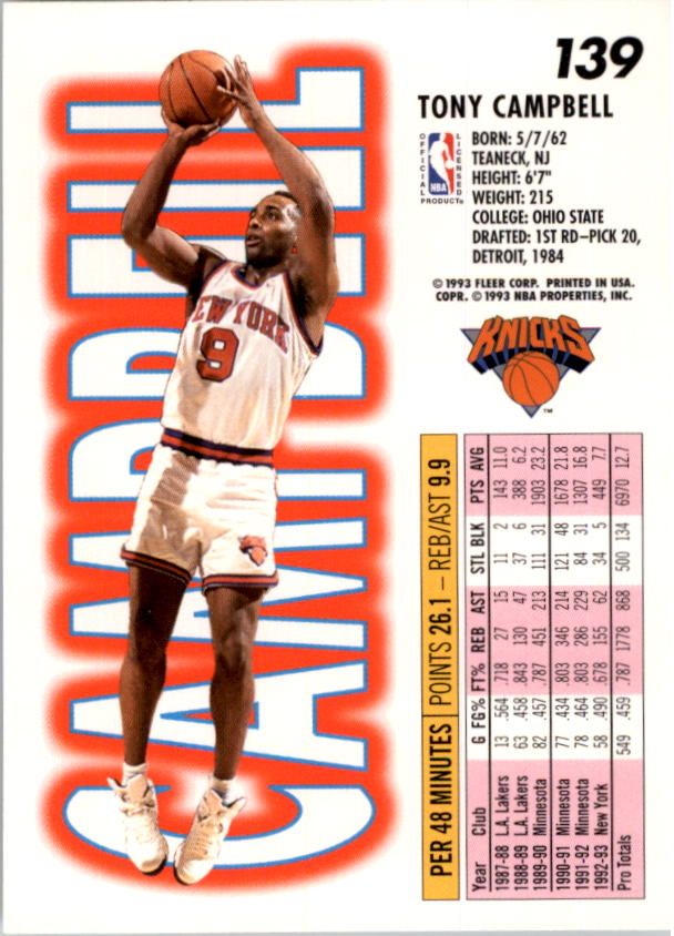 1993-94 Fleer Basketball Card Pick 1-250 - Picture 277 of 489
