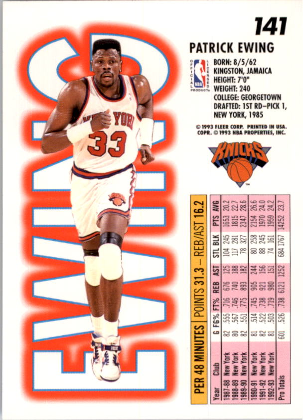 1993-94 Fleer Basketball Card Pick 1-250 - Picture 281 of 489