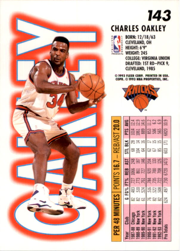 1993-94 Fleer Basketball Card Pick 1-250 - Picture 285 of 489