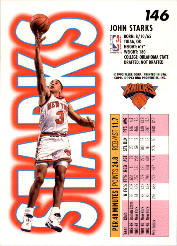 1993-94 Fleer Basketball Card Pick 1-250 - Picture 291 of 489