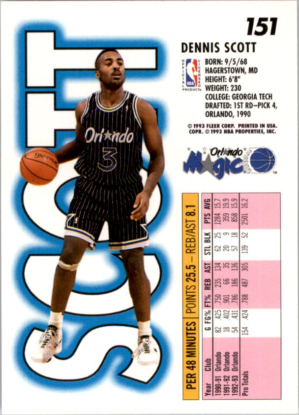 1993-94 Fleer Basketball Card Pick 1-250 - Picture 301 of 489