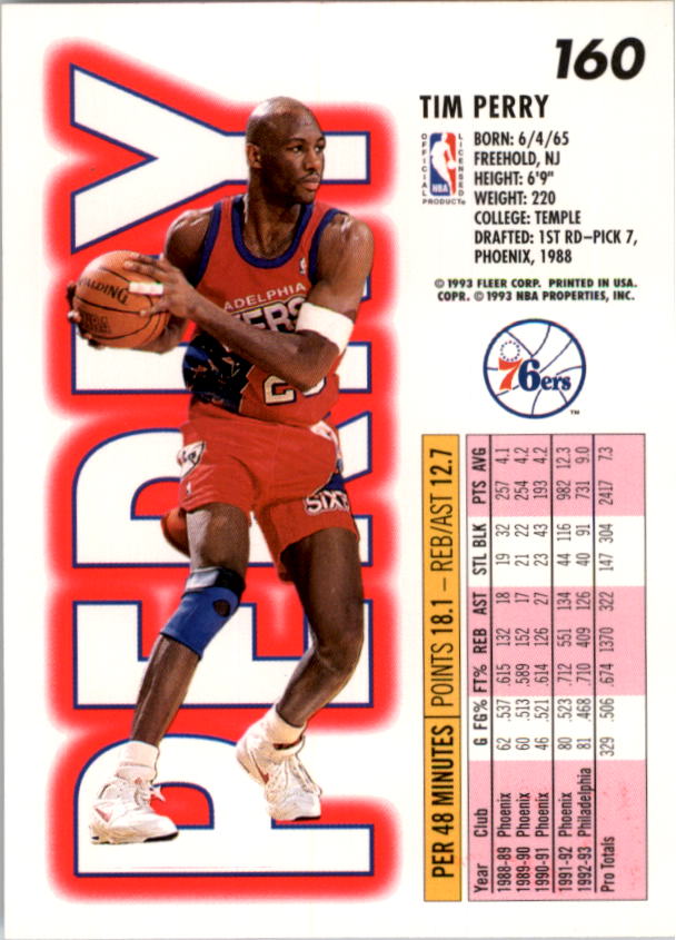 1993-94 Fleer Basketball Card Pick 1-250 - Picture 319 of 489