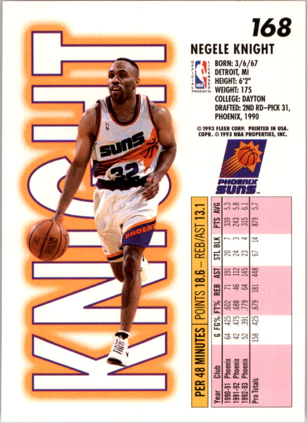 1993-94 Fleer Basketball Card Pick 1-250 - Picture 335 of 489