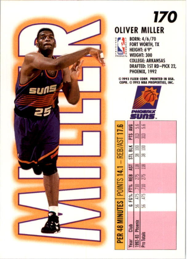 1993-94 Fleer Basketball Card Pick 1-250 - Picture 339 of 489