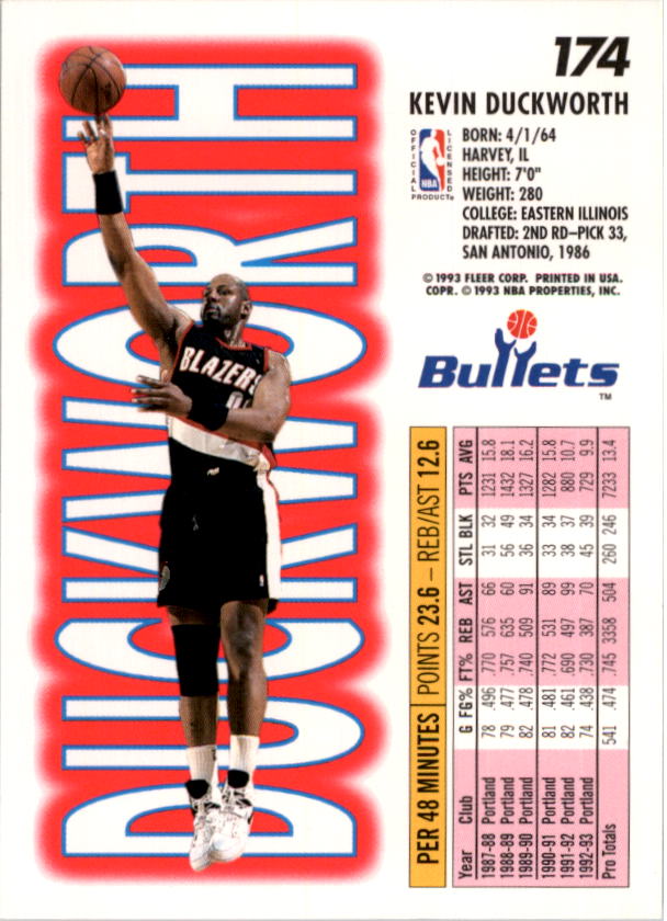 1993-94 Fleer Basketball Card Pick 1-250 - Picture 347 of 489