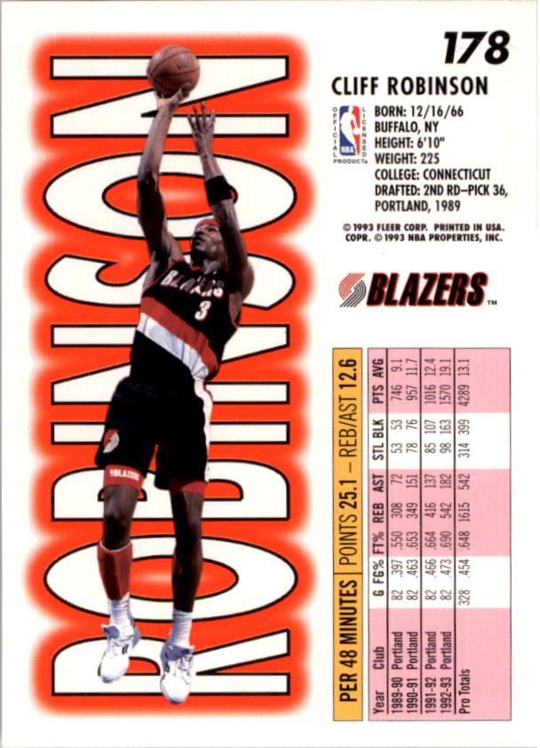 1993-94 Fleer Basketball Card Pick 1-250 - Picture 355 of 489