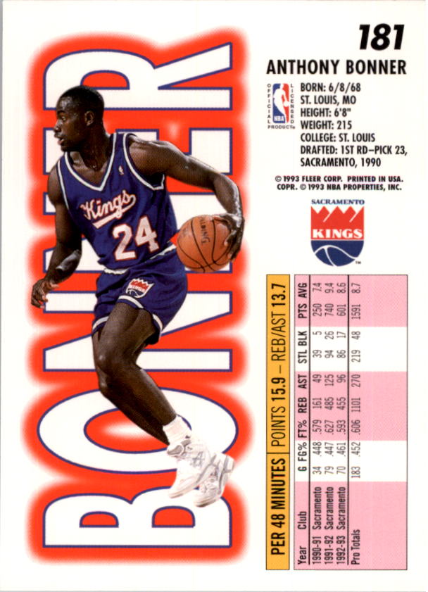 1993-94 Fleer Basketball Card Pick 1-250 - Picture 361 of 489