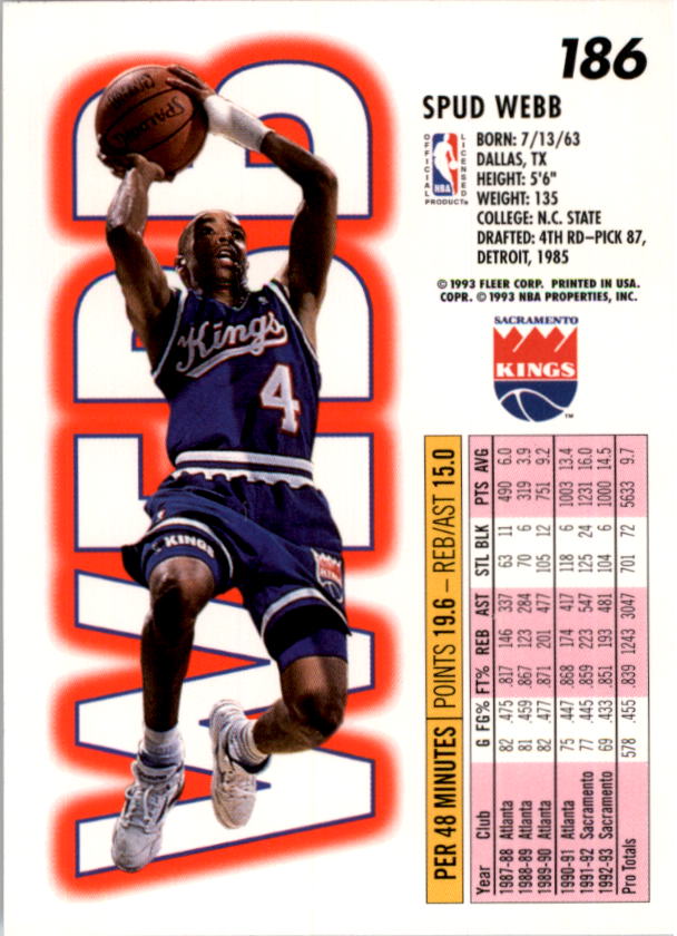1993-94 Fleer Basketball Card Pick 1-250 - Picture 371 of 489