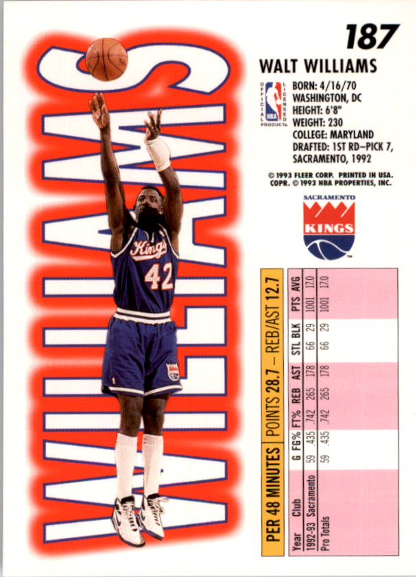 1993-94 Fleer Basketball Card Pick 1-250 - Picture 373 of 489