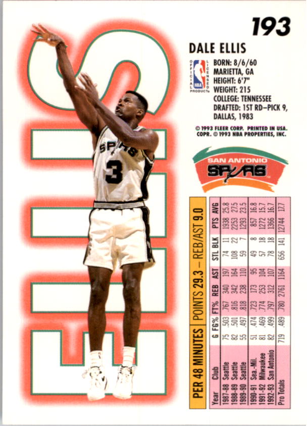 1993-94 Fleer Basketball Card Pick 1-250 - Picture 385 of 489
