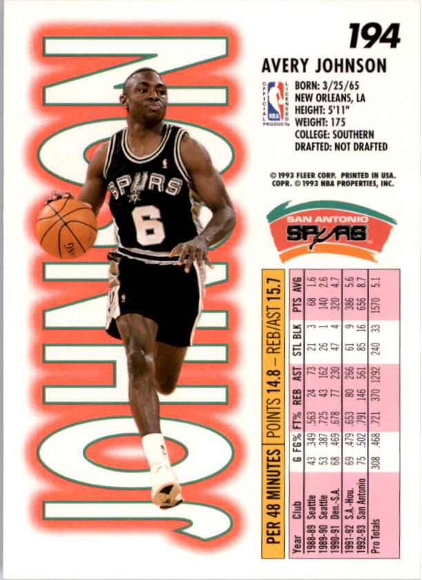 1993-94 Fleer Basketball Card Pick 1-250 - Picture 387 of 489