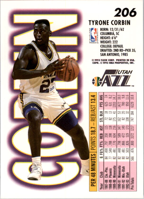1993-94 Fleer Basketball Card Pick 1-250 - Picture 411 of 489