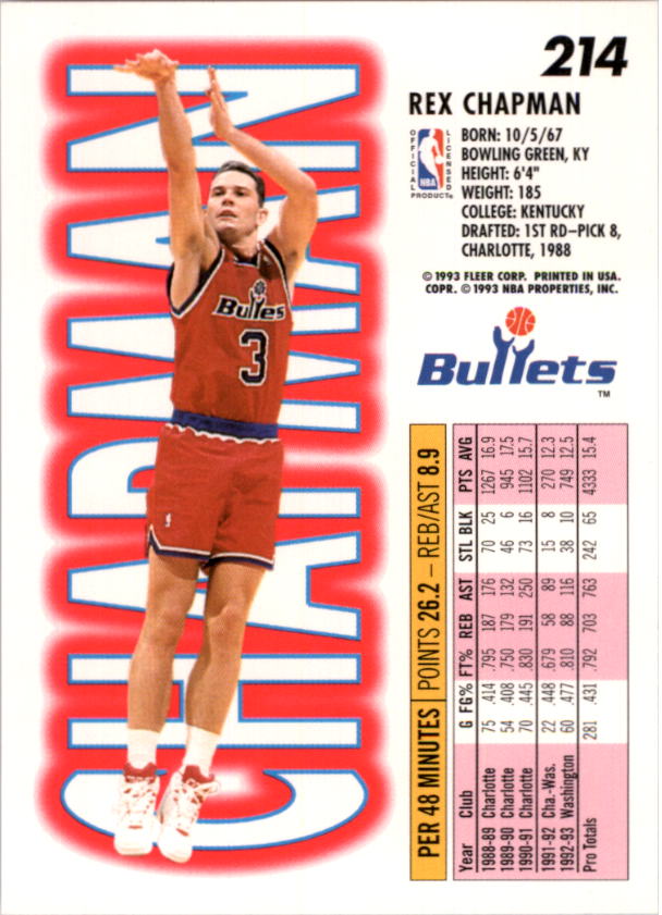1993-94 Fleer Basketball Card Pick 1-250 - Picture 427 of 489