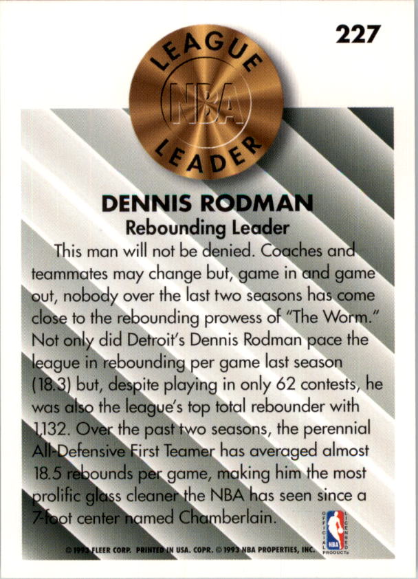 1993-94 Fleer Basketball Card Pick 1-250 - Picture 451 of 489