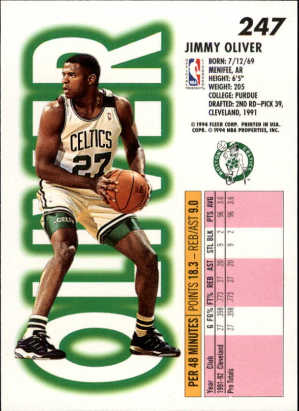 1993-94 Fleer Basketball Card Pick 1-250 - Picture 483 of 489
