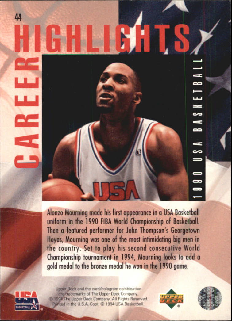 1994 USA (Upper Deck) Basketball - Picture 91 of 105