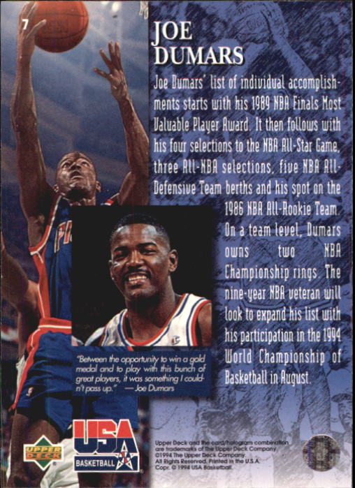 1994 USA (Upper Deck) Basketball - Picture 5 of 105