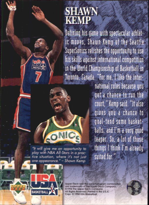 1994 USA (Upper Deck) Basketball - Picture 21 of 105