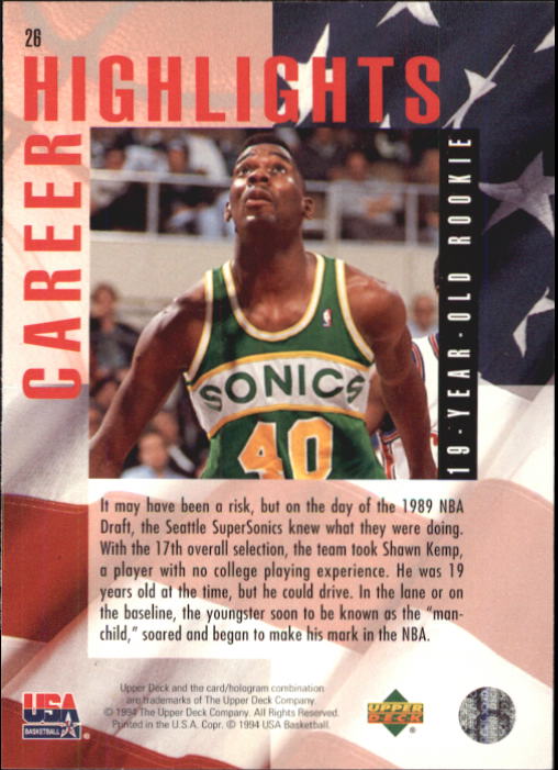 1994 USA (Upper Deck) Basketball - Picture 23 of 105