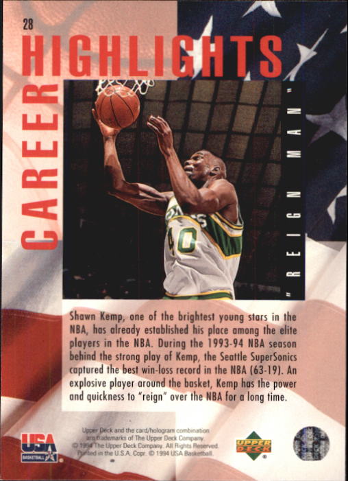 1994 USA (Upper Deck) Basketball - Picture 27 of 105