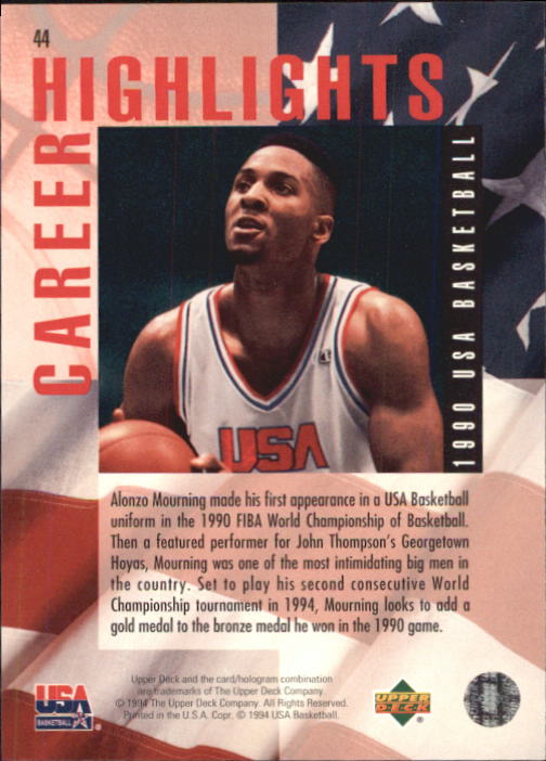 1994 USA (Upper Deck) Basketball - Picture 43 of 105