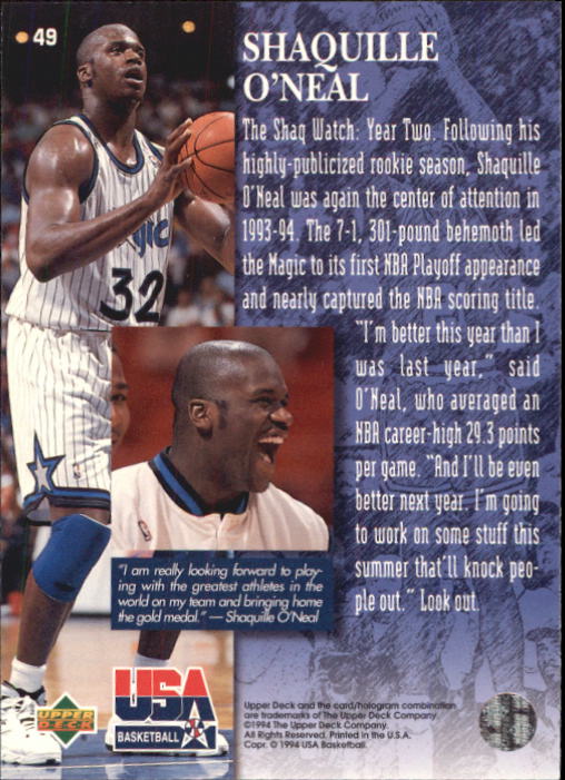 1994 USA (Upper Deck) Basketball - Picture 53 of 105