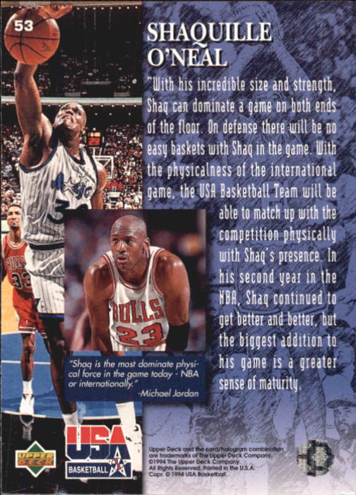1994 USA (Upper Deck) Basketball - Picture 61 of 105
