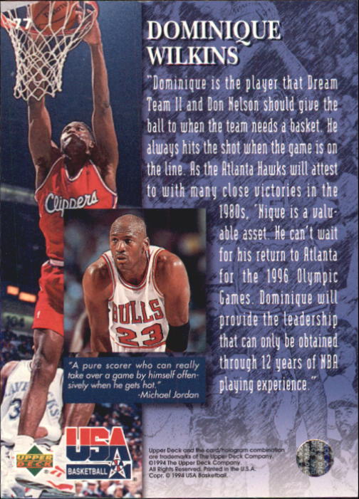 1994 USA (Upper Deck) Basketball - Picture 73 of 105