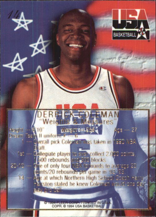 1994 Flair USA (Fleer) Basketball - Picture 17 of 155