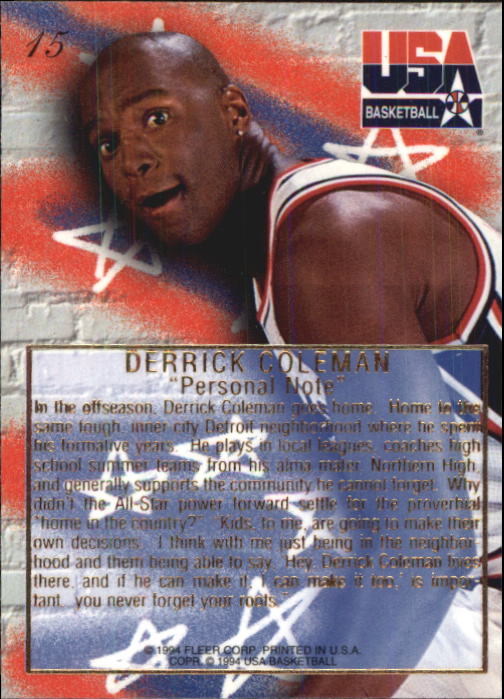 1994 Flair USA (Fleer) Basketball - Picture 19 of 155