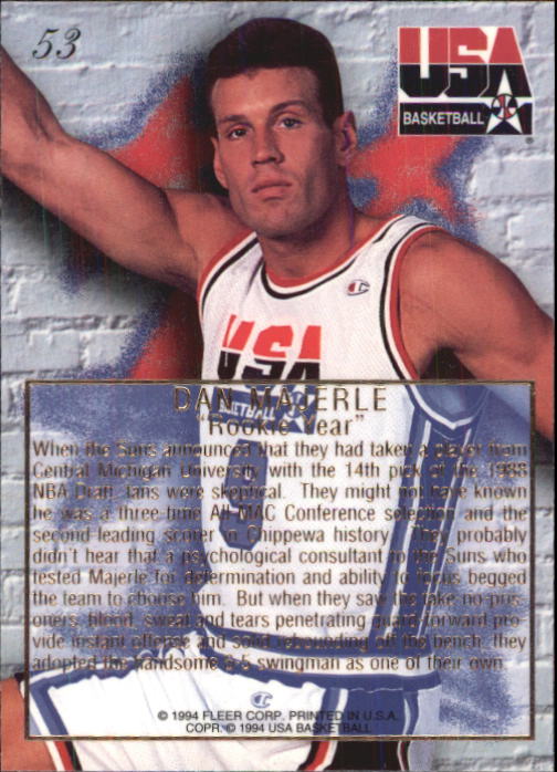 1994 Flair USA (Fleer) Basketball - Picture 67 of 155