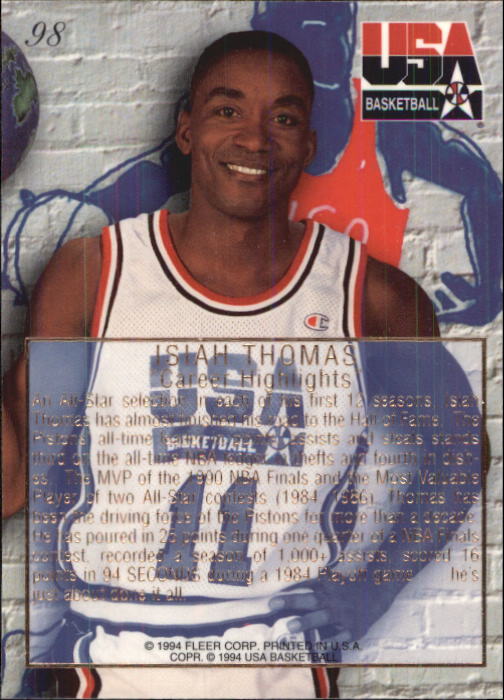 1994 Flair USA (Fleer) Basketball - Picture 125 of 155