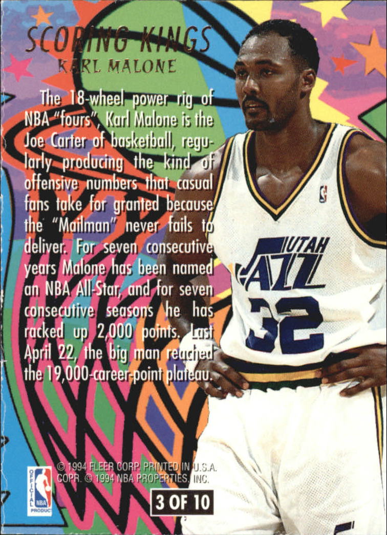1994/1995 Ultra (Fleer) Basketball Part 3 Insert Cards - Picture 144 of 150