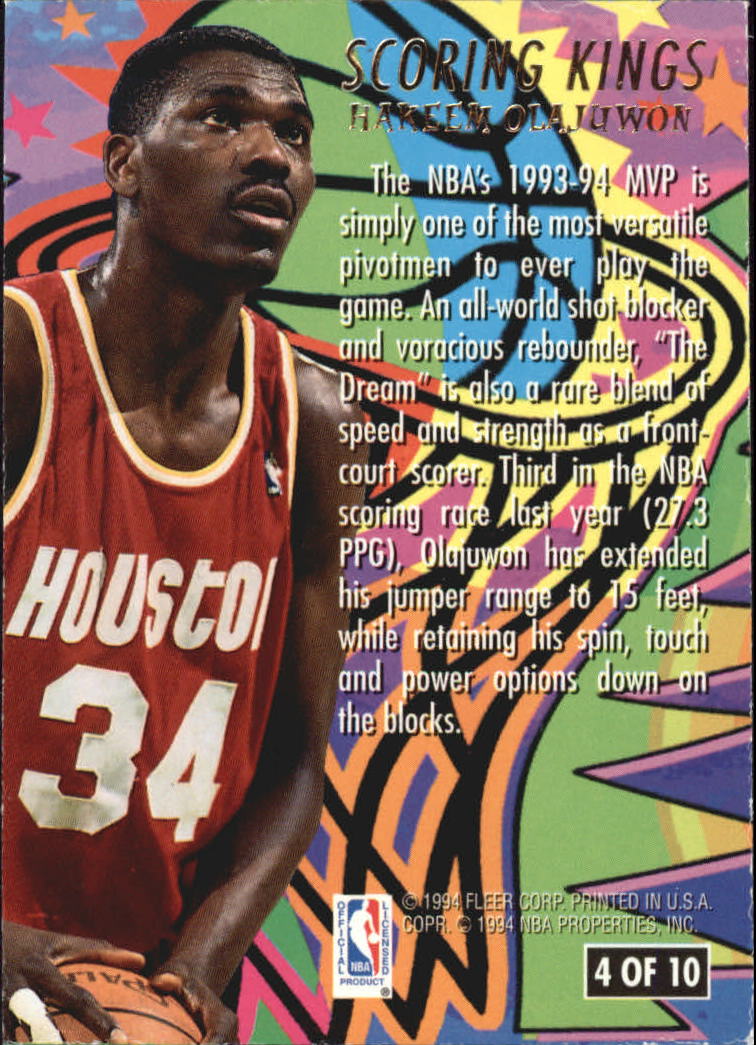 1994/1995 Ultra (Fleer) Basketball Part 3 Insert Cards - Picture 146 of 150
