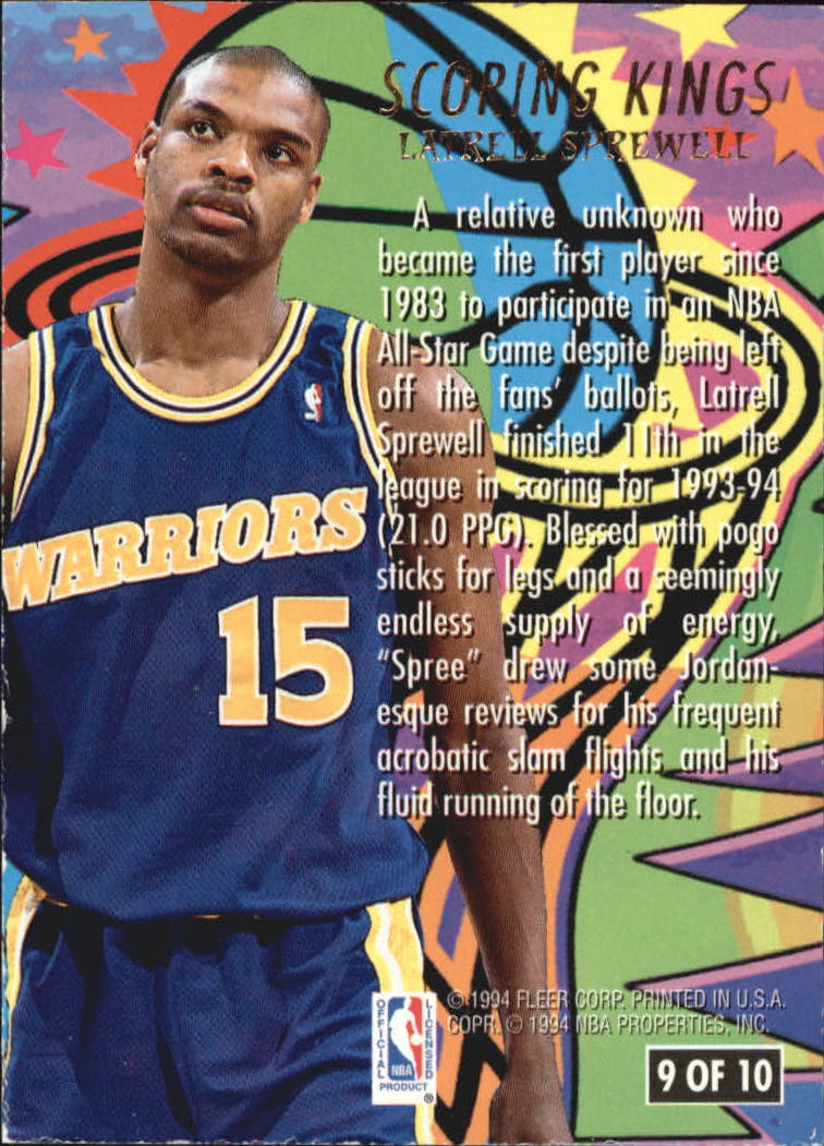 1994/1995 Ultra (Fleer) Basketball Part 3 Insert Cards - Picture 148 of 150