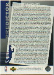 1994/1995 Upper Deck Basketball Part 2 Insert Cards - Picture 19 of 31