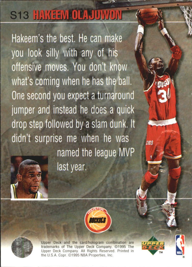 1994/1995 Upper Deck Basketball Part 2 Insert Cards - Picture 31 of 31