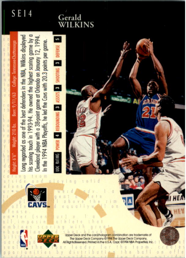 1994/1995 Upper Deck Basketball Part 3 Special Edition and Gold Cards - Picture 25 of 216