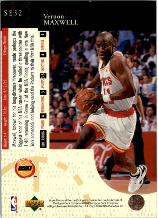 1994/1995 Upper Deck Basketball Part 3 Special Edition and Gold Cards - Picture 55 of 216