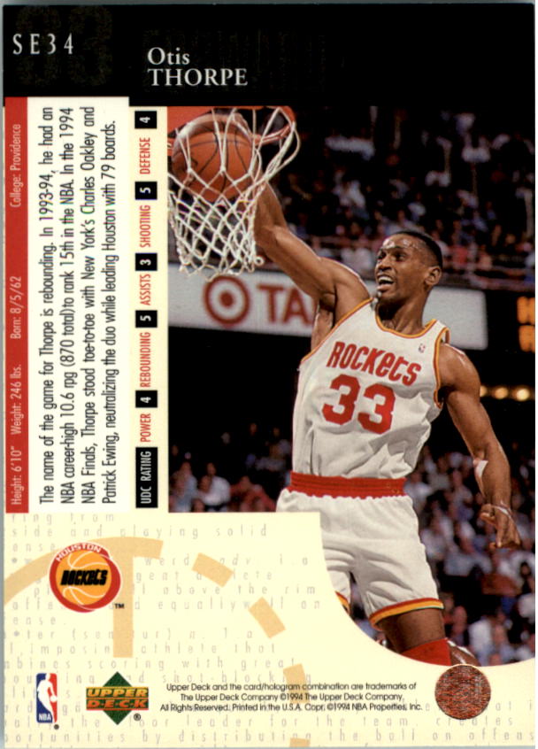 1994/1995 Upper Deck Basketball Part 3 Special Edition and Gold Cards - Picture 59 of 216