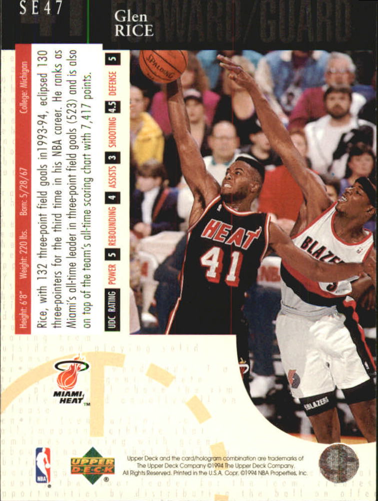 1994/1995 Upper Deck Basketball Part 3 Special Edition and Gold Cards - Picture 79 of 216