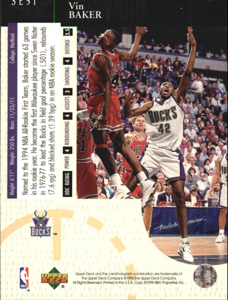 1994/1995 Upper Deck Basketball Part 3 Special Edition and Gold Cards - Picture 85 of 216