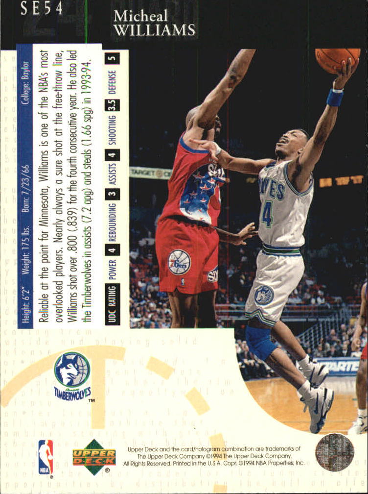 1994/1995 Upper Deck Basketball Part 3 Special Edition and Gold Cards - Picture 91 of 216