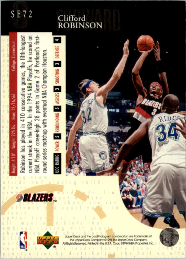 1994/1995 Upper Deck Basketball Part 3 Special Edition and Gold Cards - Picture 111 of 216