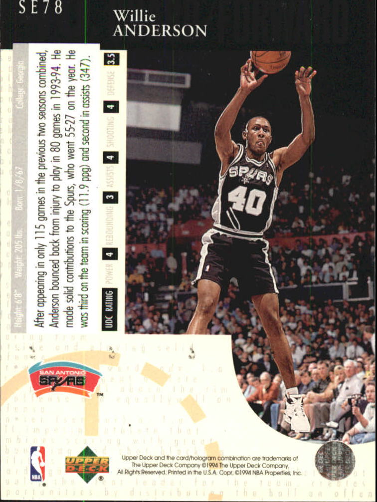 1994/1995 Upper Deck Basketball Part 3 Special Edition and Gold Cards - Picture 123 of 216
