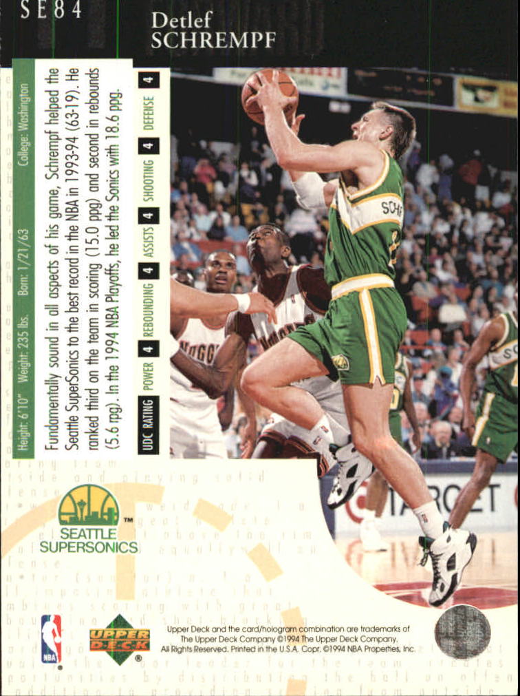 1994/1995 Upper Deck Basketball Part 3 Special Edition and Gold Cards - Picture 135 of 216