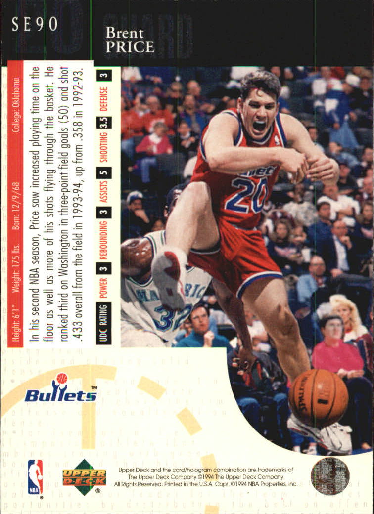 1994/1995 Upper Deck Basketball Part 3 Special Edition and Gold Cards - Picture 143 of 216